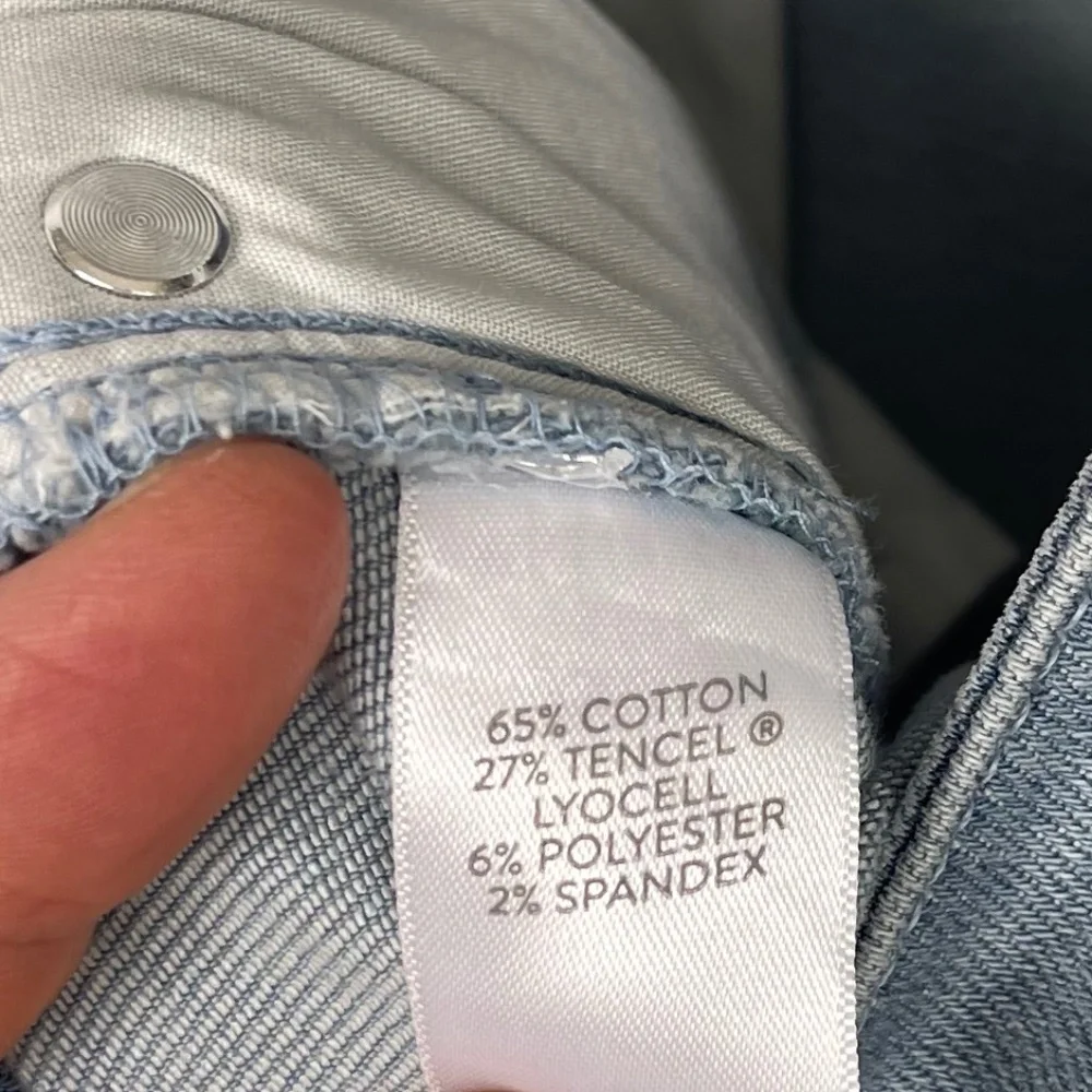 NWT J.Jill Denim Light Blue (Oxfordwash) Cropped Ankle Jeans sz 10 - Picture 9 of 10